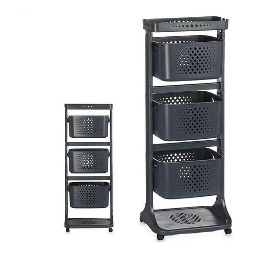 Rullebord Antracit polypropylen (33 x 112 x 44 cm)