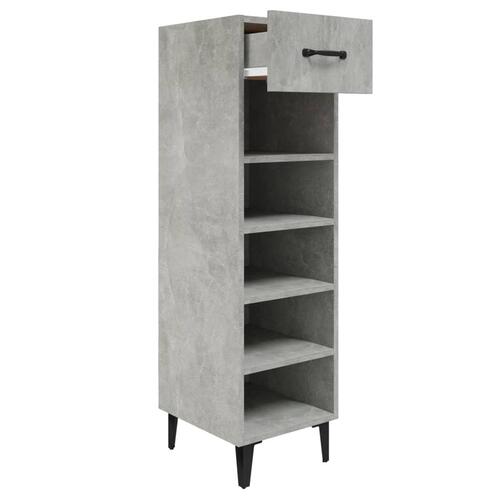 Skoreol 30x35x105 cm konstrueret træ betongrå