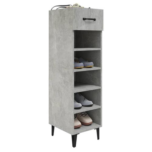 Skoreol 30x35x105 cm konstrueret træ betongrå