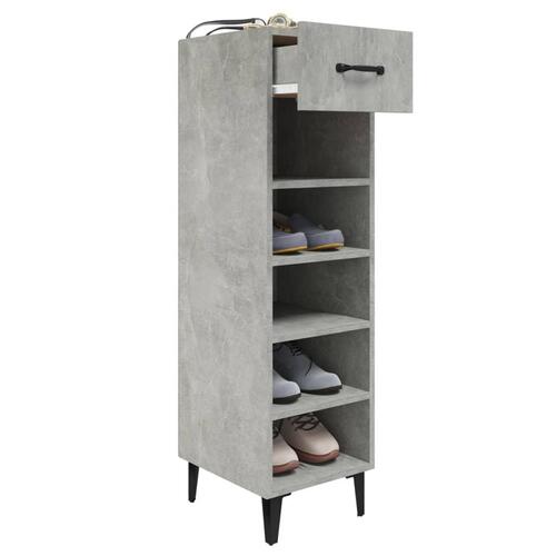 Skoreol 30x35x105 cm konstrueret træ betongrå