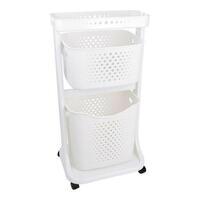 Tøj Trolley Hvid polypropylen (33 x 81 x 44 cm)