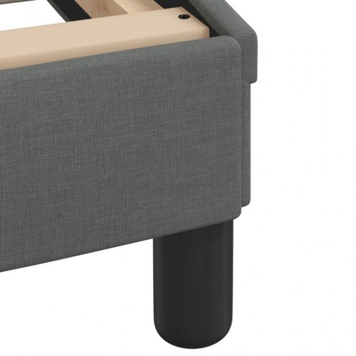 Seng med madras Dover 140x200 cm stof mørkegrå