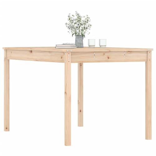 Havebord 121x82,5x76 cm massivt fyrretræ