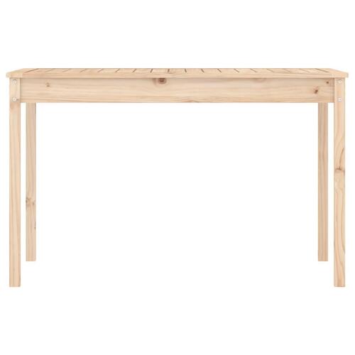 Havebord 121x82,5x76 cm massivt fyrretræ