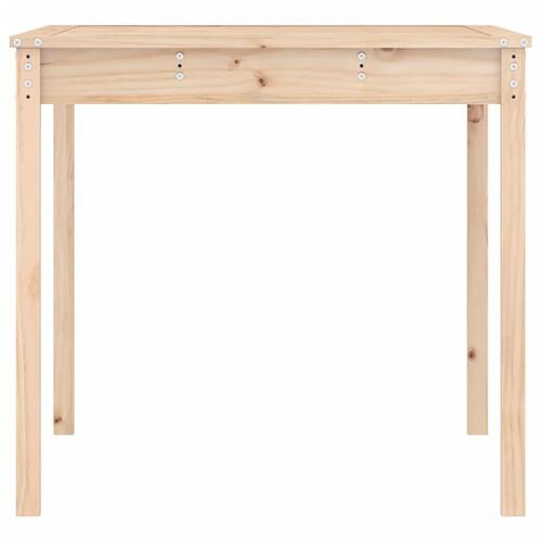 Havebord 121x82,5x76 cm massivt fyrretræ