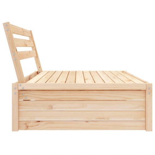 Midtermodul til havesofa 120 x 80 cm - massivt fyrretræ