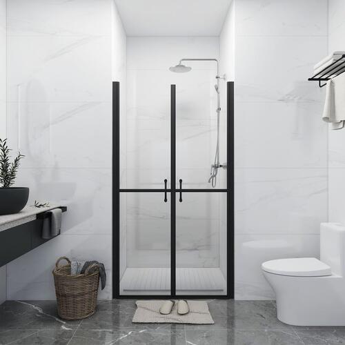 Brusedør (83-86)x190 cm klart sikkerhedsglas