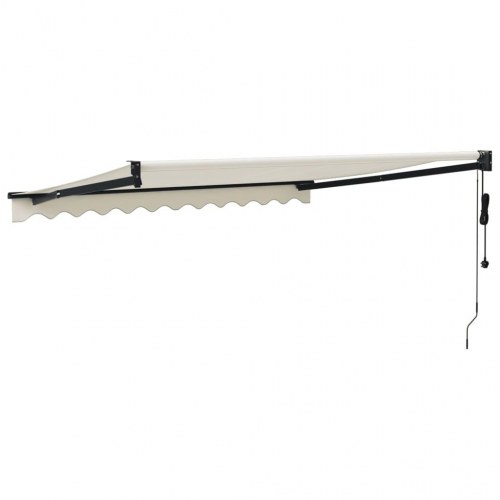 Elektrisk foldemarkise 3 x 2,5 m - cremefarvet