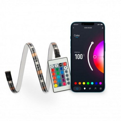 KSIX LED-bånd RGB med fjernbetjening og app, 53 cm