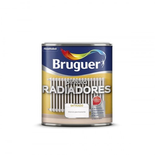 Bruguer fernis til radiatorer, hvid satin - 750 ml