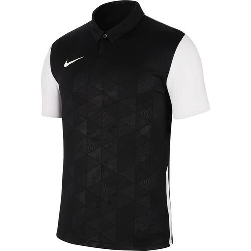 Kortærmet Polotrøje til Mænd Nike TROPHY IV BV6725 010 Sort L