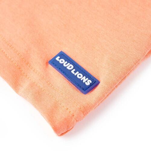 Kortærmet T-shirt til børn str. 104 neon-orange