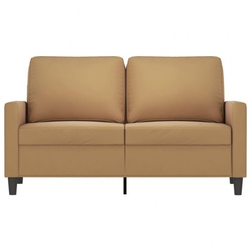 2-personers sofa i fløjl - 120 cm, brun