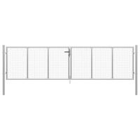 Havelåge galvaniseret stål 415 x 150 cm sølvfarvet