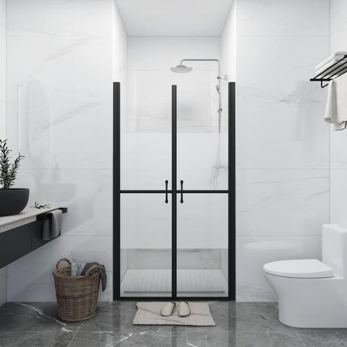 Brusedør (98-101)x190 cm sikkerhedsglas delvist matteret