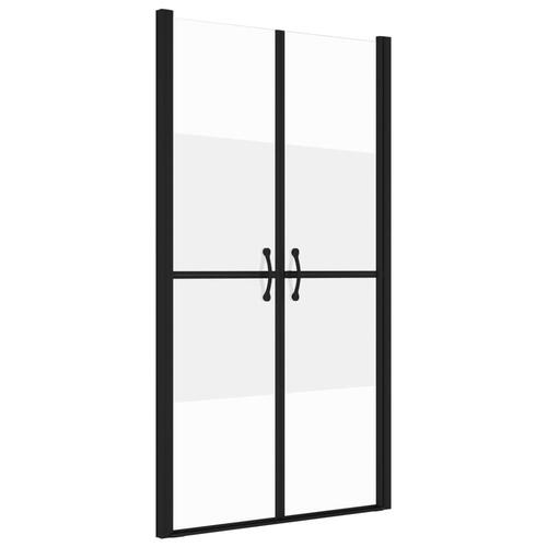 Brusedør (98-101)x190 cm sikkerhedsglas delvist matteret
