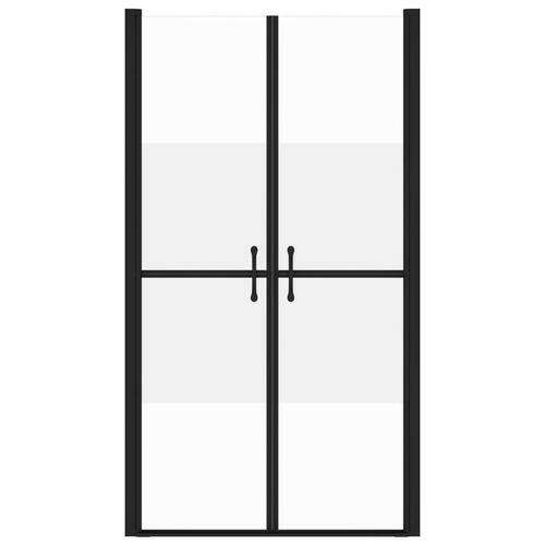 Brusedør (98-101)x190 cm sikkerhedsglas delvist matteret