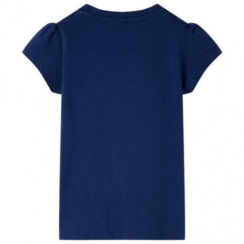 T-shirt til børn str. 140 marineblå