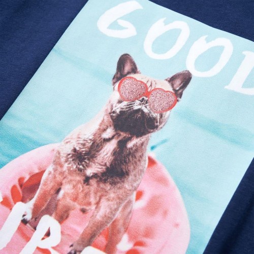 T-shirt til børn str. 140 marineblå