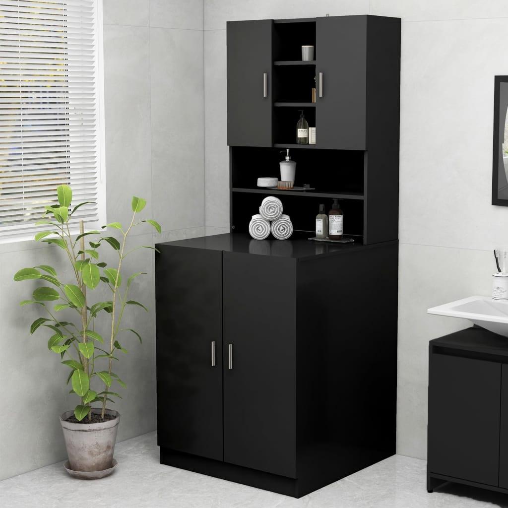 Badeværelsesskab 70 5x25 5x90 Cm Sort
