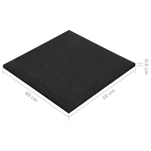 Vibrationsdæmpende måtte til vaskemaskine 60x60x0,6 cm sort