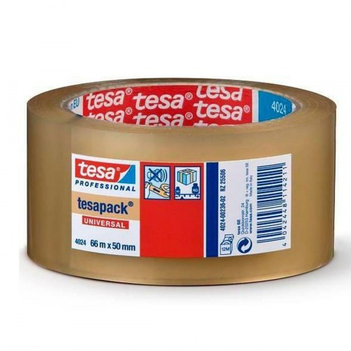 TESA tesapack Universal pakketape - gennemsigtig 50 mm x 66 m (6 ruller)