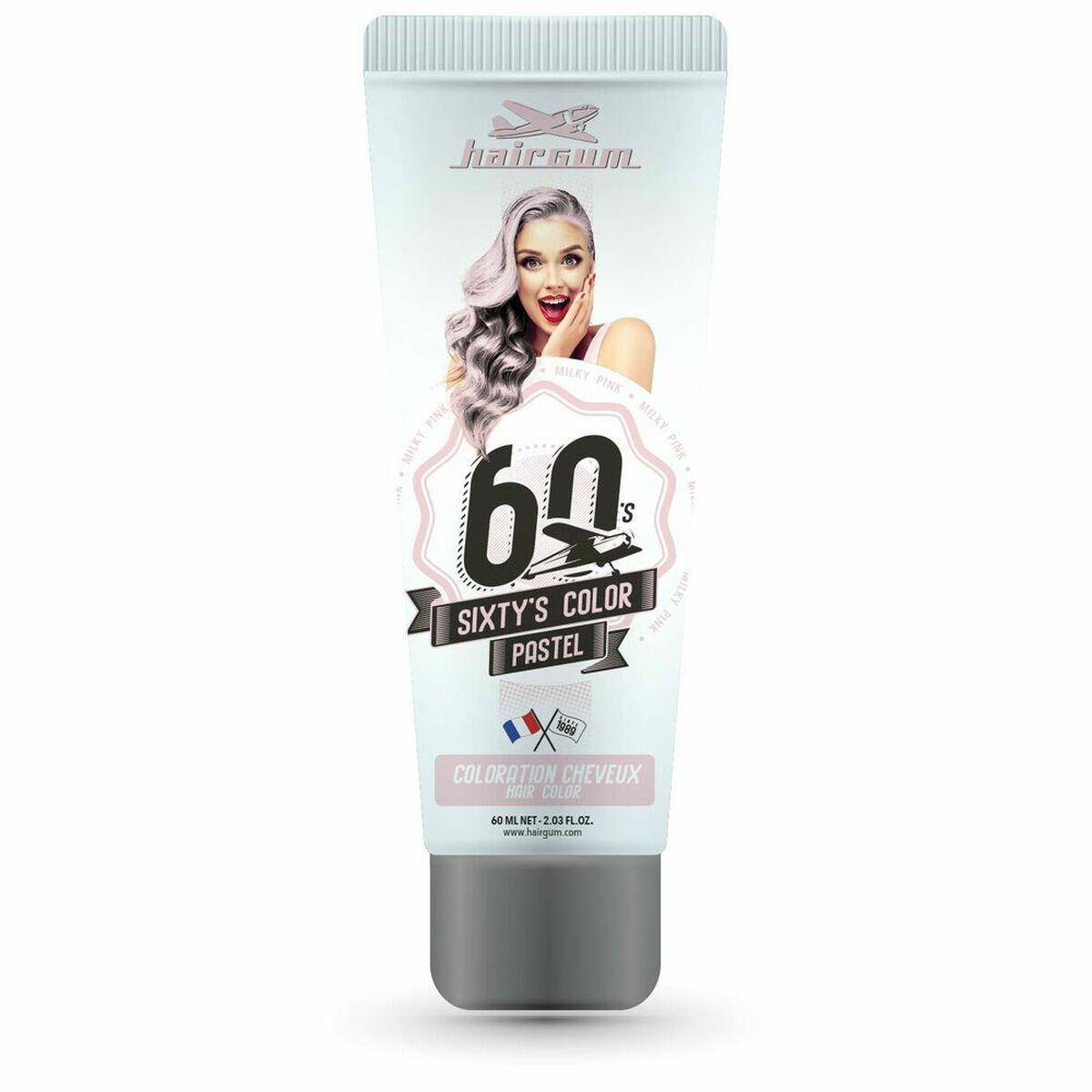 Semi-permanent hårfarve Hairgum Sixty's Color - milky pink 60 ml