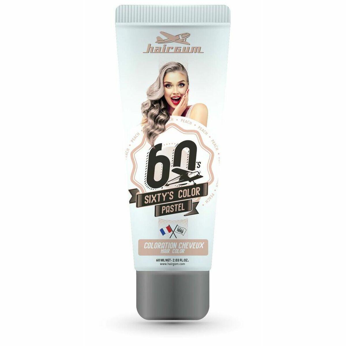 Semi-permanent hårfarve Hairgum Sixtys Color - Fersken 60 ml