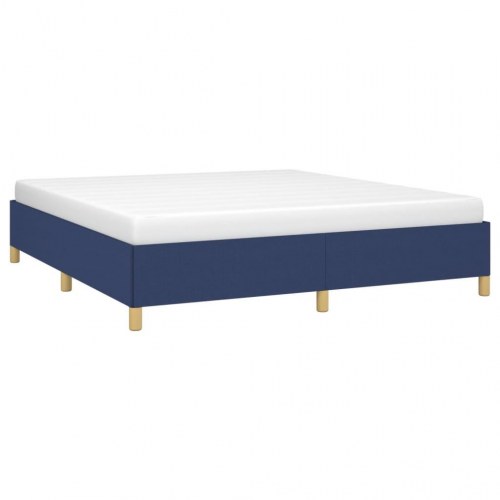 Boxspring sengeramme 180x200 cm i stof - blå