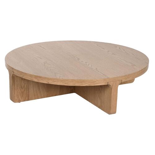 Sofabord Home ESPRIT Natur Hrastovina 121 x 121 x 32 cm