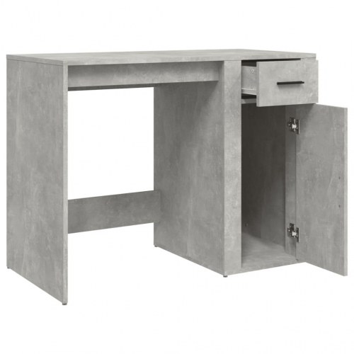 Skrivebord i konstrueret træ - 100 × 49 × 75 cm, betongrå