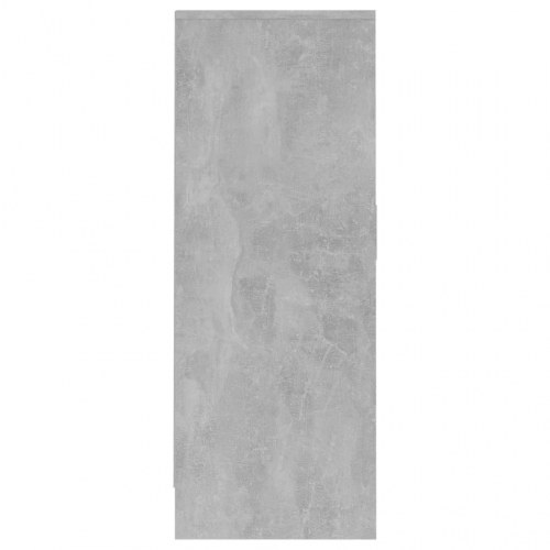 Skoskab 60×35×92 cm i konstrueret træ - betongrå