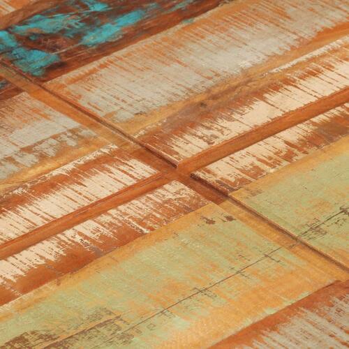 Sofabord 80x80x28 cm massivt genbrugstræ