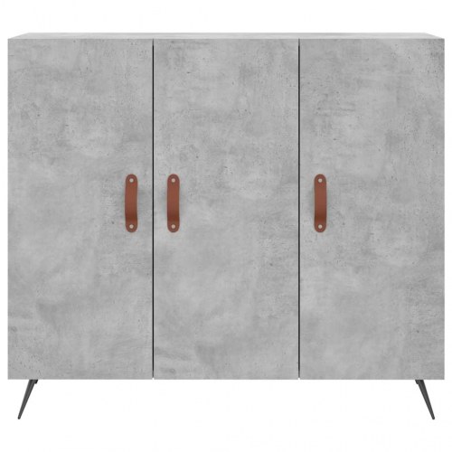 Skænk 90 x 34 x 80 cm i konstrueret træ - betongrå