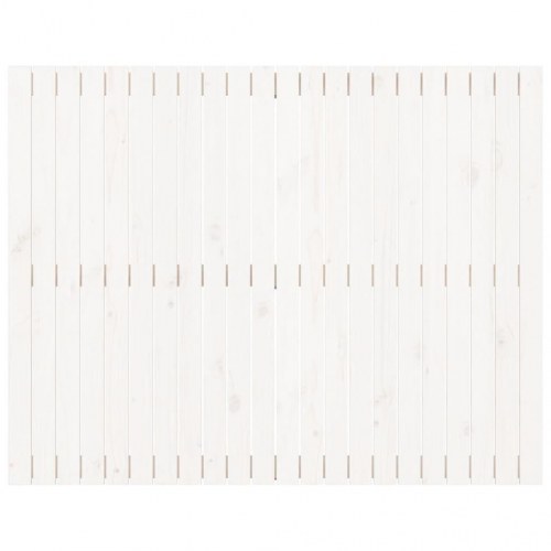 Sengegavl 140 x 3 x 110 cm massivt fyrretræ - hvid