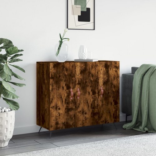 Skænk 90 x 34 x 80 cm - røget egetræsfarve