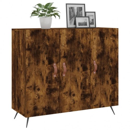 Skænk 90 x 34 x 80 cm - røget egetræsfarve