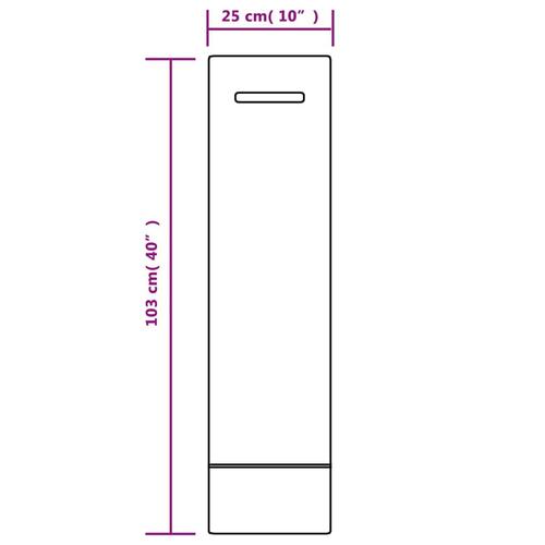 Sandsække 50 stk. 103x25 cm HDPE mørkegrøn