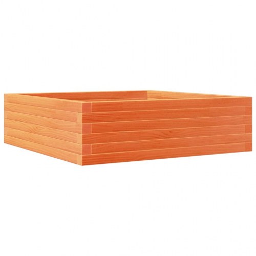 Plantekasse 80 x 80 x 23 cm i massivt fyrretræ - gyldenbrun