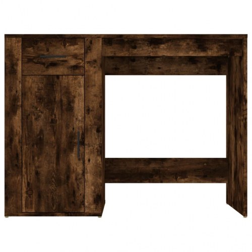 Skrivebord 100×49×75 cm i konstrueret træ - røget egetræsfarve
