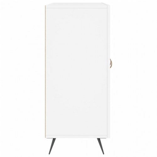 Skænk 90×34×80 cm i hvid konstrueret træ med metalben