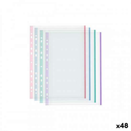 Plastlommer A4 - multifarver, 48 stk.