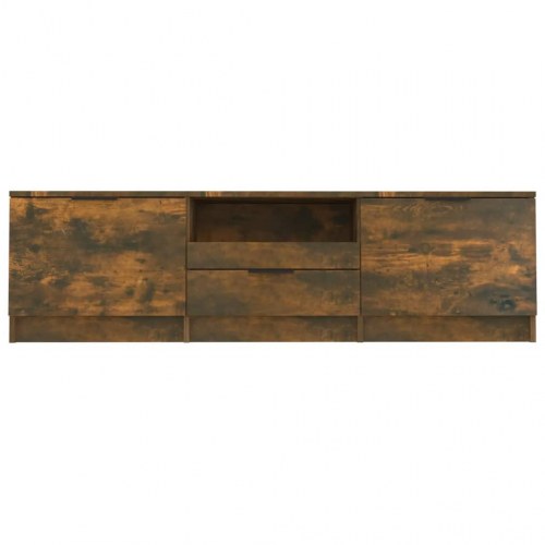 TV-bord 140 x 35 x 40 cm - røget egetræ