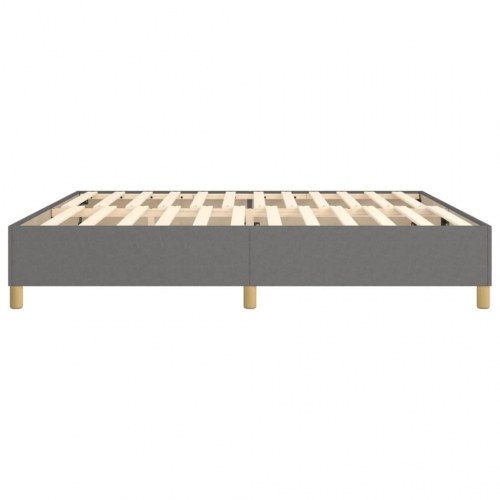 Boxspring sengeramme 200 x 200 cm - stof, mørkegrå
