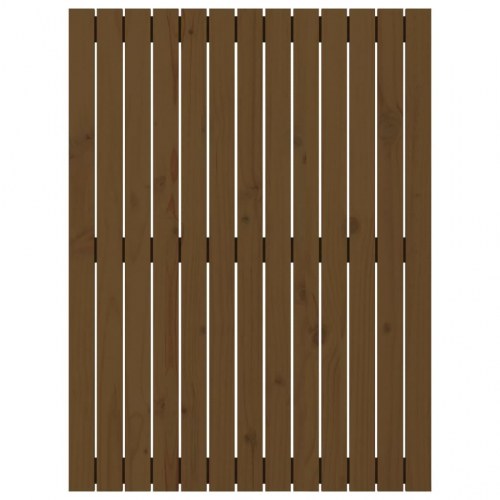 Sengegavl i massivt fyrretræ 82,5 x 3 x 110 cm - gyldenbrun