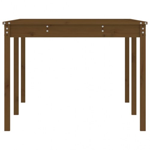 Havebord i massivt fyrretræ 203,5×100×76 cm - gyldenbrun