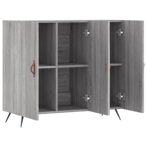 Skænk 90 x 34 x 80 cm i grå sonoma-eg