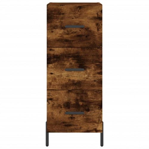 Skænk med 3 skuffer 34,5 x 34 x 90 cm - røget egetræsfarve