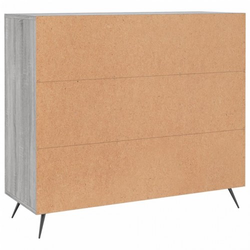 Skænk 90 x 34 x 80 cm i grå sonoma-eg