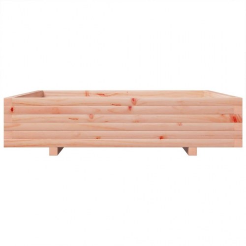 Plantekasse 110×110×26,5 cm i massivt douglasgran - firkantet højbedskasse